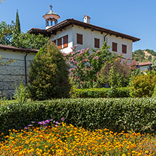 Outside view of  Rozhen Monastery of the Nativity of the Mother of God, Blagoevgrad region, Bulgaria