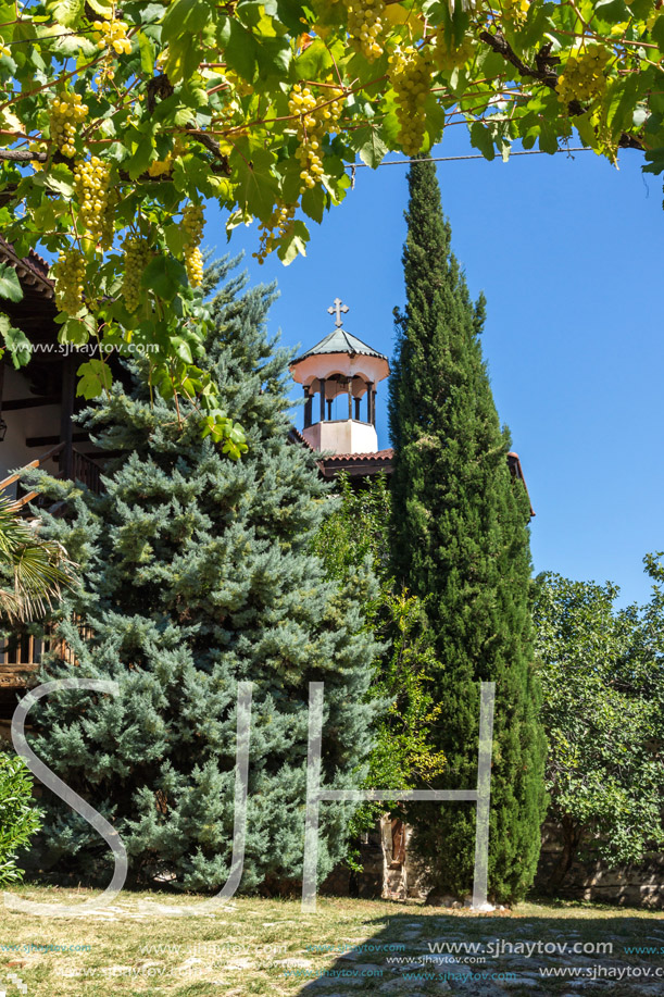 Inside view of  Rozhen Monastery of the Nativity of the Mother of God, Blagoevgrad region, Bulgaria