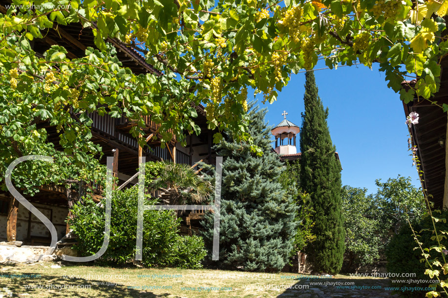 Inside view of  Rozhen Monastery of the Nativity of the Mother of God, Blagoevgrad region, Bulgaria