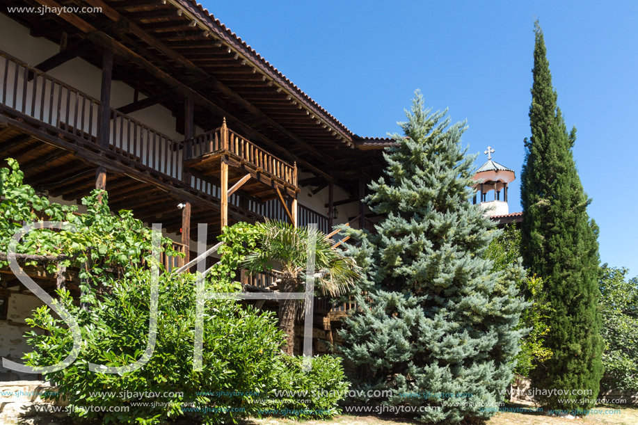 Inside view of  Rozhen Monastery of the Nativity of the Mother of God, Blagoevgrad region, Bulgaria