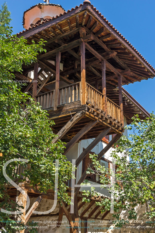 Inside view of  Rozhen Monastery of the Nativity of the Mother of God, Blagoevgrad region, Bulgaria