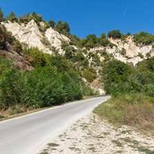 The sand pyramids near ancient Melnik town, Blagoevgrad region, Bulgaria