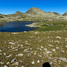 Amazing landscape with Tevno lake and Kamenitsa Peak, Pirin Mountain, Bulgaria