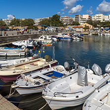 ALEXANDROUPOLI, GREECE - SEPTEMBER 23, 2017:  Port and Panorama to town of Alexandroupoli, East Macedonia and Thrace, Greece