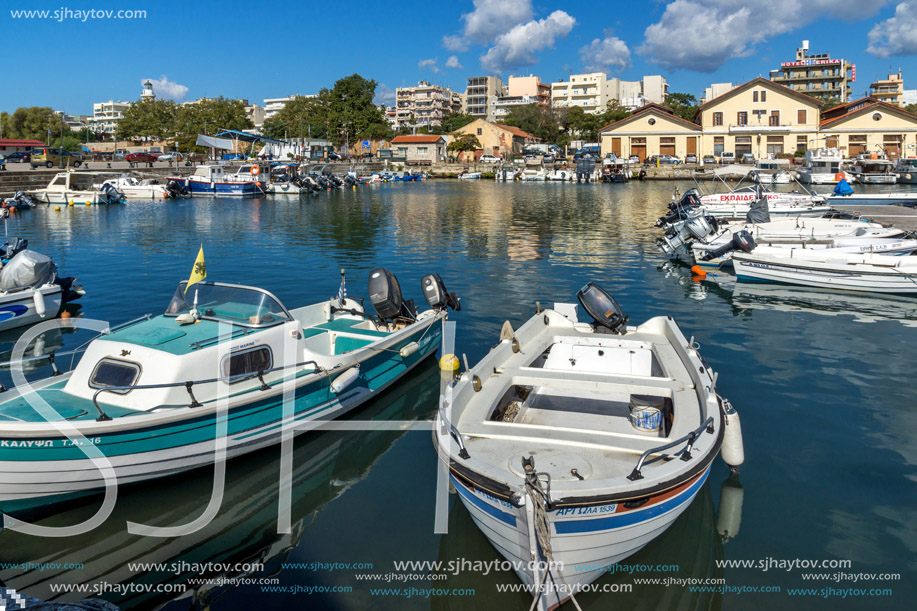 ALEXANDROUPOLI, GREECE - SEPTEMBER 23, 2017:  Port and Panorama to town of Alexandroupoli, East Macedonia and Thrace, Greece