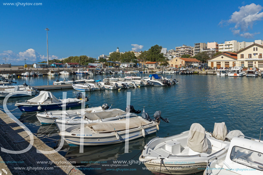 ALEXANDROUPOLI, GREECE - SEPTEMBER 23, 2017:  Port and Panorama to town of Alexandroupoli, East Macedonia and Thrace, Greece