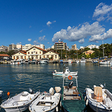 ALEXANDROUPOLI, GREECE - SEPTEMBER 23, 2017:  Port and Panorama to town of Alexandroupoli, East Macedonia and Thrace, Greece