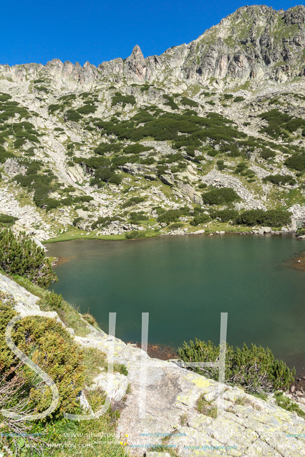 Landscape with Dzhangal peak and Samodivski lakes, Pirin Mountain, Bulgaria