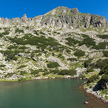Landscape with Dzhangal peak and Samodivski lakes, Pirin Mountain, Bulgaria