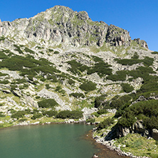Landscape with Dzhangal peak and Samodivski lakes, Pirin Mountain, Bulgaria