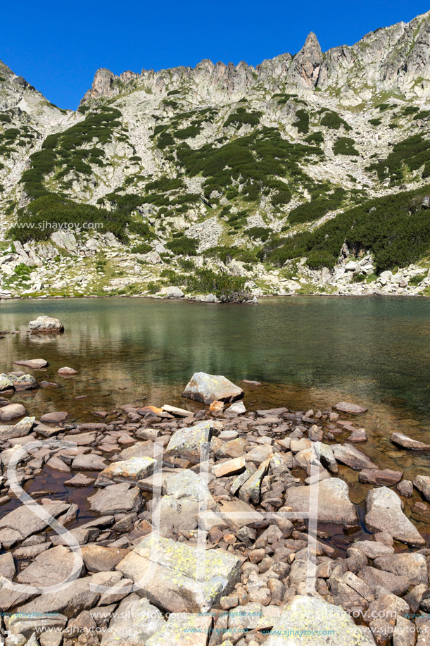Landscape with Left Kralev Dvor pass and Samodivski lakes, Pirin Mountain, Bulgaria