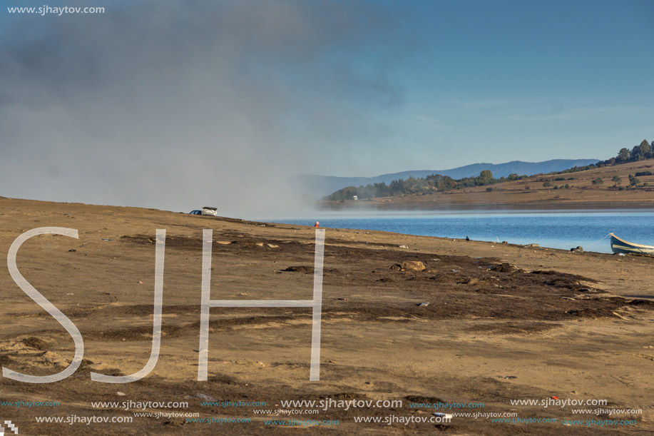 Amazing Autumn Landscape of Batak Reservoir, Pazardzhik Region, Bulgaria