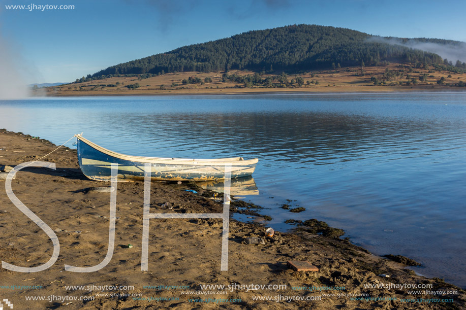 Amazing Autumn Landscape of Batak Reservoir, Pazardzhik Region, Bulgaria