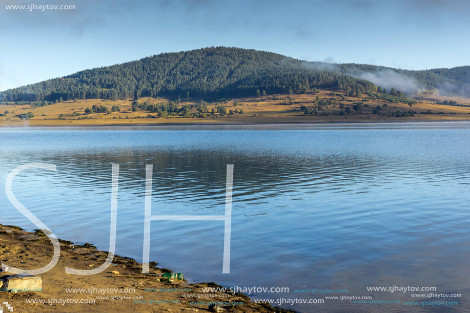 Amazing Autumn Landscape of Batak Reservoir, Pazardzhik Region, Bulgaria