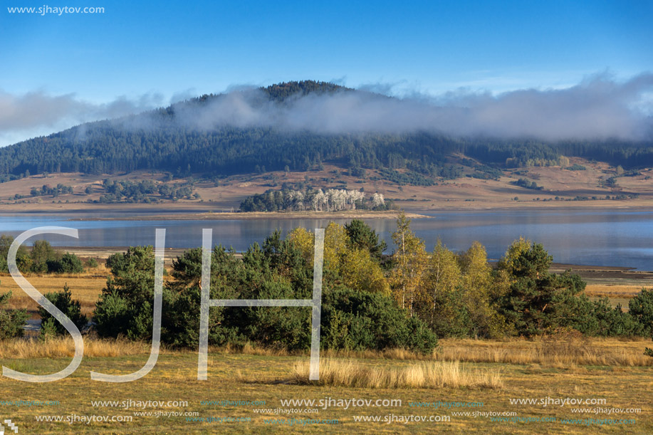 Amazing Autumn Landscape of Batak Reservoir, Pazardzhik Region, Bulgaria