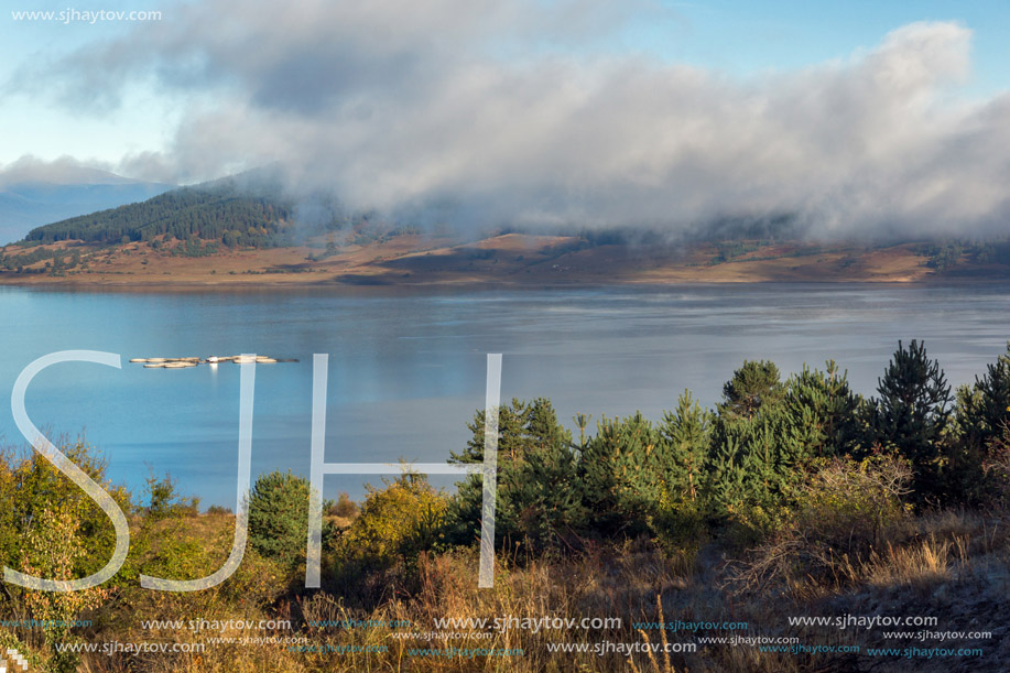 Amazing Autumn Landscape of Batak Reservoir, Pazardzhik Region, Bulgaria