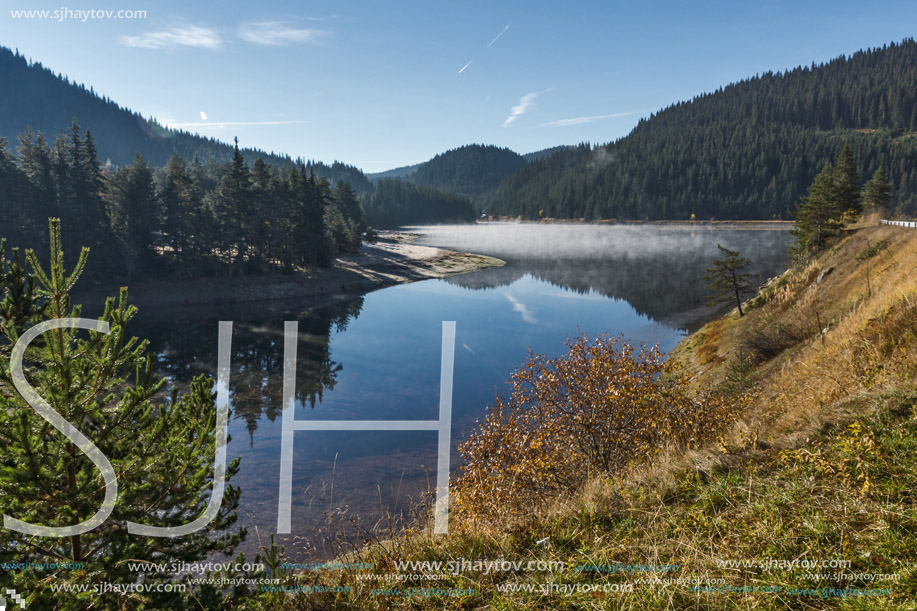 Amazing Autumn Landscape of Batak Reservoir, Pazardzhik Region, Bulgaria