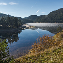 Amazing Autumn Landscape of Batak Reservoir, Pazardzhik Region, Bulgaria