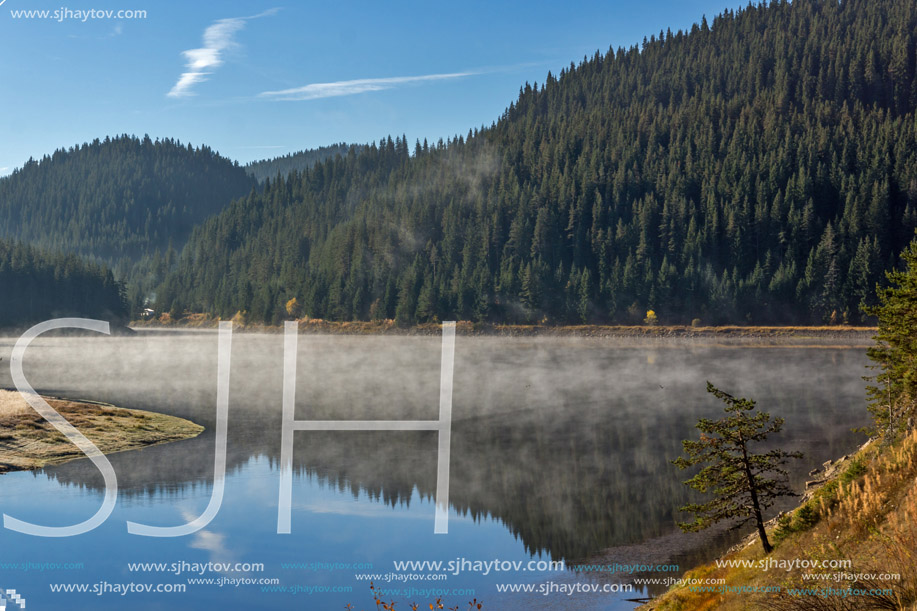 Amazing Autumn Landscape of  Golyam Beglik Reservoir, Pazardzhik Region, Bulgaria