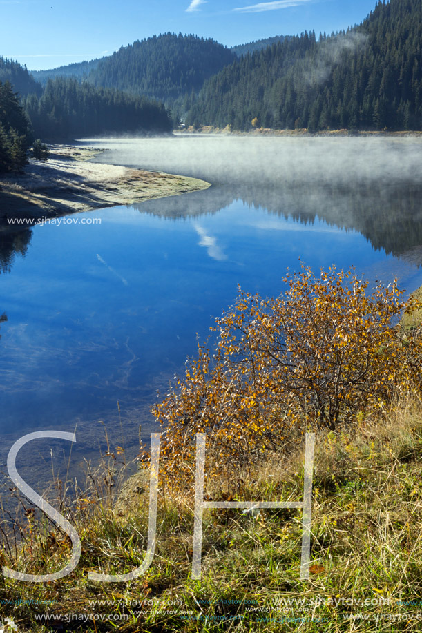 Amazing Autumn Landscape of  Golyam Beglik Reservoir, Pazardzhik Region, Bulgaria