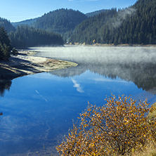 Amazing Autumn Landscape of  Golyam Beglik Reservoir, Pazardzhik Region, Bulgaria