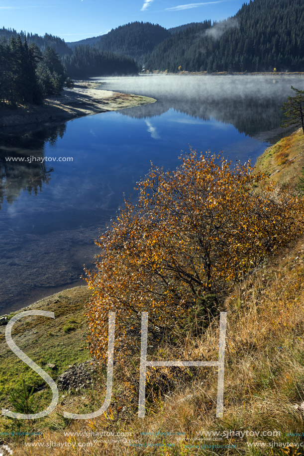 Amazing Autumn Landscape of  Golyam Beglik Reservoir, Pazardzhik Region, Bulgaria