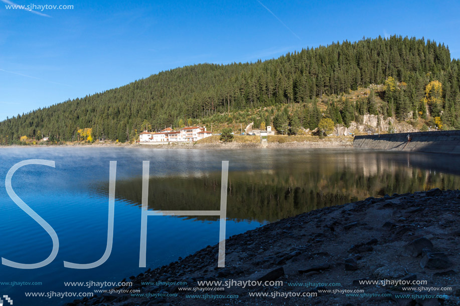 Amazing Autumn Landscape of  Golyam Beglik Reservoir, Pazardzhik Region, Bulgaria