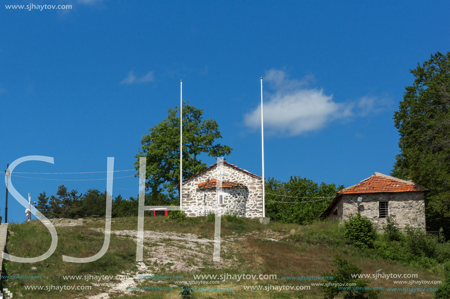 KRASTOVA GORA, BULGARIA - MAY 25, 2013: Amazing view of churches in  Krastova gora (Cross Forest) , Rhodope mountain, Bulgaria