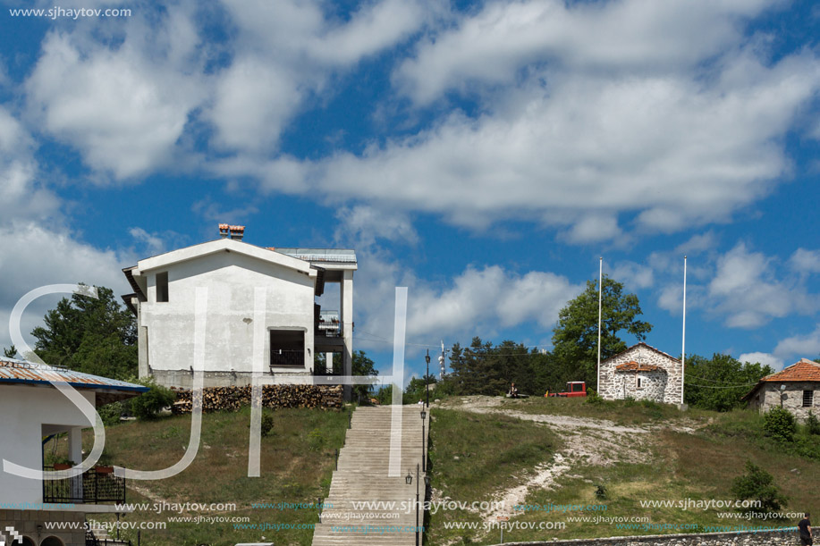 KRASTOVA GORA, BULGARIA - MAY 25, 2013: Amazing view of churches in  Krastova gora (Cross Forest) , Rhodope mountain, Bulgaria