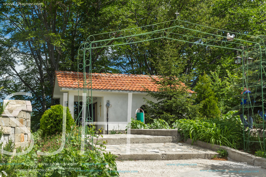 KRASTOVA GORA, BULGARIA - MAY 25, 2013: Amazing view of churches in  Krastova gora (Cross Forest) , Rhodope mountain, Bulgaria