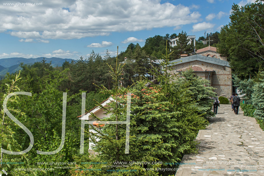 KRASTOVA GORA, BULGARIA - MAY 25, 2013: Amazing view of churches in  Krastova gora (Cross Forest) , Rhodope mountain, Bulgaria