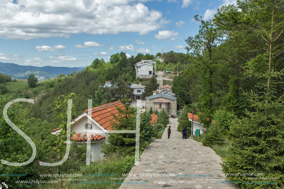 KRASTOVA GORA, BULGARIA - MAY 25, 2013: Amazing view of churches in  Krastova gora (Cross Forest) , Rhodope mountain, Bulgaria