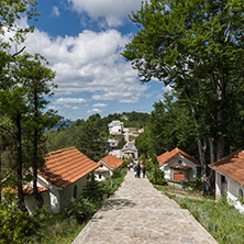 KRASTOVA GORA, BULGARIA - MAY 25, 2013: Amazing view of churches in  Krastova gora (Cross Forest) , Rhodope mountain, Bulgaria