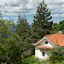 KRASTOVA GORA, BULGARIA - MAY 25, 2013: Amazing view of churches in  Krastova gora (Cross Forest) , Rhodope mountain, Bulgaria