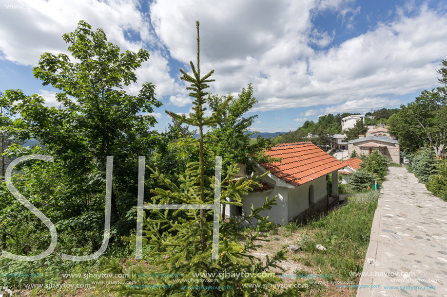 KRASTOVA GORA, BULGARIA - MAY 25, 2013: Amazing view of churches in  Krastova gora (Cross Forest) , Rhodope mountain, Bulgaria