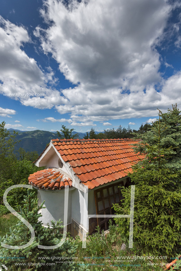 KRASTOVA GORA, BULGARIA - MAY 25, 2013: Amazing view of churches in  Krastova gora (Cross Forest) , Rhodope mountain, Bulgaria