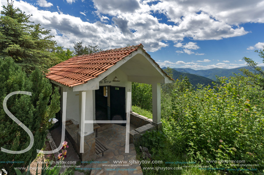 KRASTOVA GORA, BULGARIA - MAY 25, 2013: Amazing view of churches in  Krastova gora (Cross Forest) , Rhodope mountain, Bulgaria