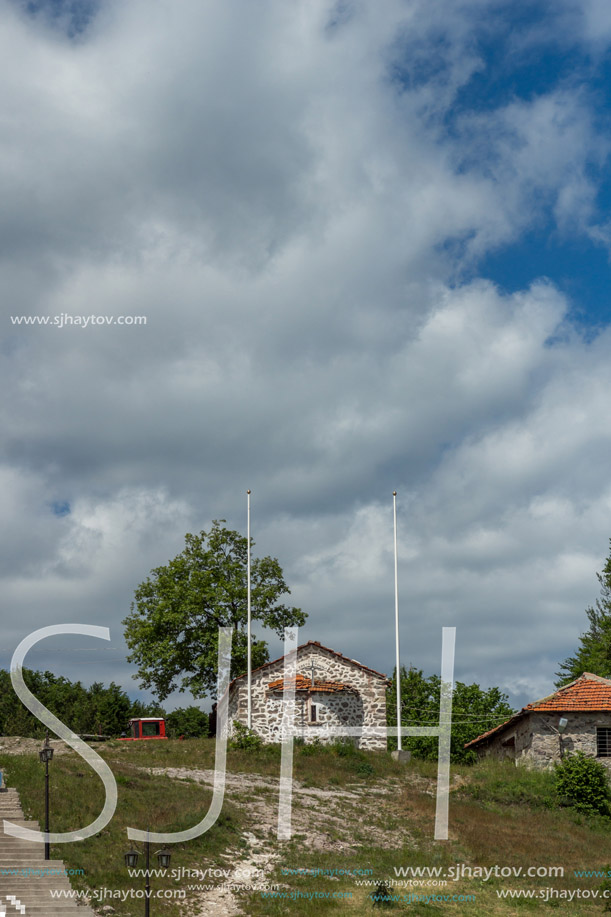 KRASTOVA GORA, BULGARIA - MAY 25, 2013: Amazing view of churches in  Krastova gora (Cross Forest) , Rhodope mountain, Bulgaria