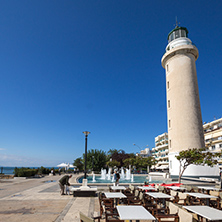 ALEXANDROUPOLI, GREECE - SEPTEMBER 23, 2017:  Lighthouse in town of Alexandroupoli, East Macedonia and Thrace, Greece