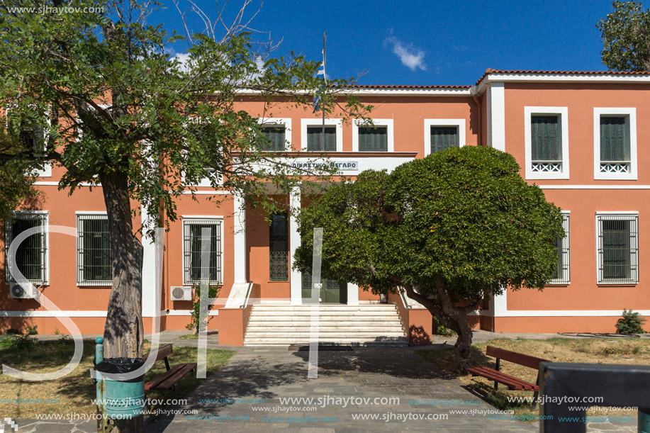 ALEXANDROUPOLI, GREECE - SEPTEMBER 23, 2017:  school in town of Alexandroupoli, East Macedonia and Thrace, Greece