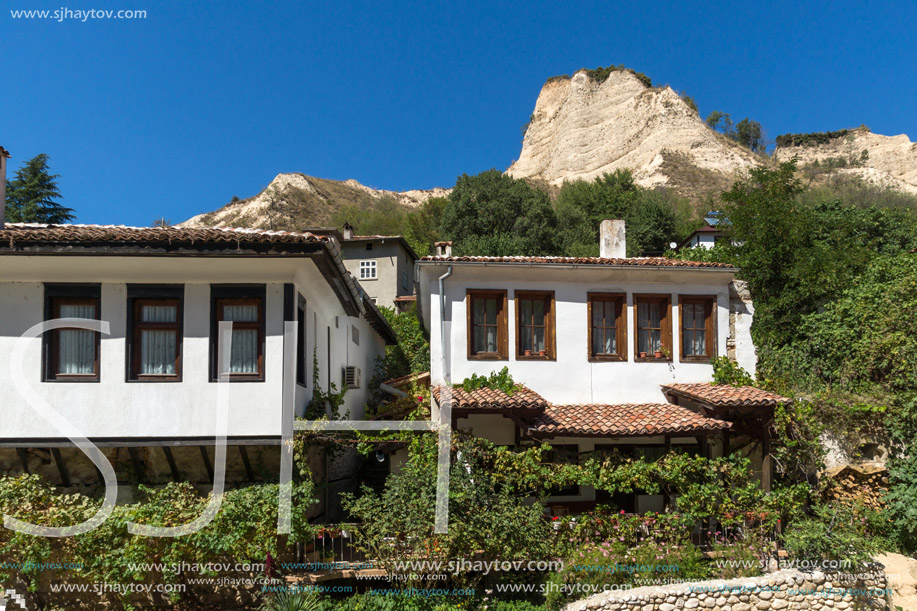 Old houses from the nineteenth century in town of Melnik, Blagoevgrad region, Bulgaria