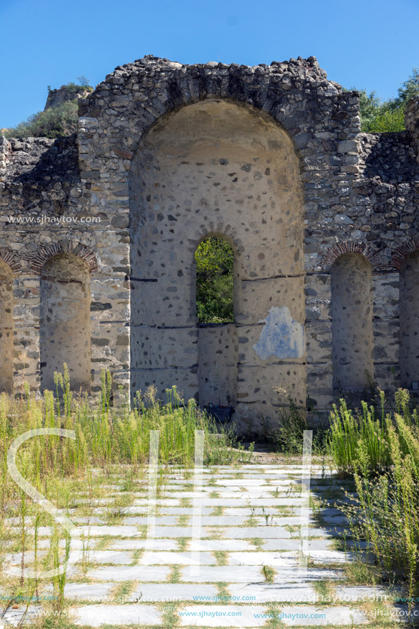 Ancient ruins of Saint Barbara church in town of Melnik, Blagoevgrad region, Bulgaria