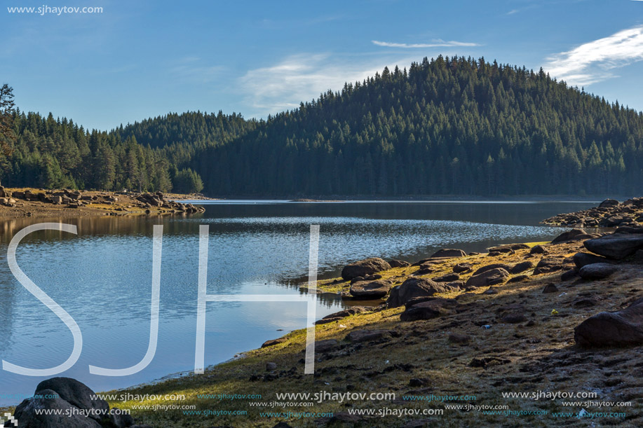 Amazing Autumn view of Shiroka polyana Reservoir, Pazardzhik Region, Bulgaria