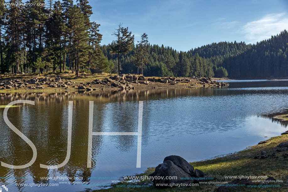 Amazing Autumn view of Shiroka polyana Reservoir, Pazardzhik Region, Bulgaria