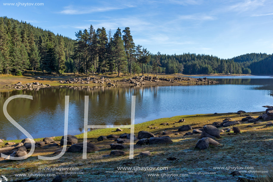 Amazing Autumn view of Shiroka polyana Reservoir, Pazardzhik Region, Bulgaria