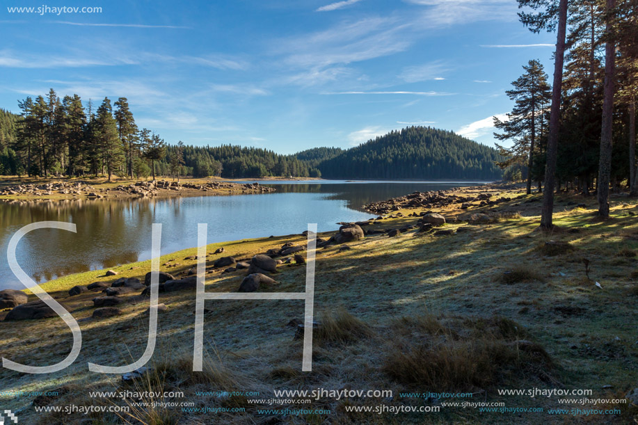 Amazing Autumn view of Shiroka polyana Reservoir, Pazardzhik Region, Bulgaria