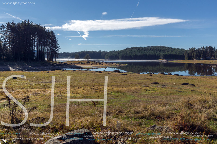 Amazing Autumn view of Shiroka polyana Reservoir, Pazardzhik Region, Bulgaria