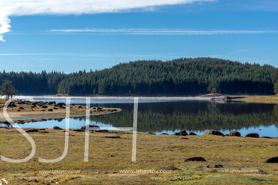 Amazing Autumn view of Shiroka polyana Reservoir, Pazardzhik Region, Bulgaria