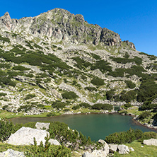 Amazing Landscape with Dzhangal peak and Samodivski lakes, Pirin Mountain, Bulgaria