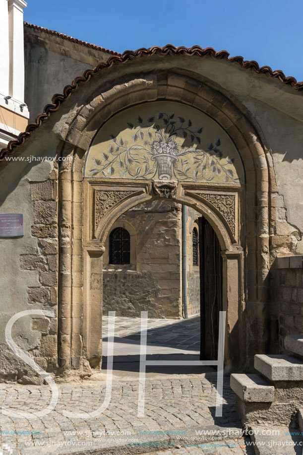 PLOVDIV, BULGARIA - SEPTEMBER 1, 2017:  Church of Assumption of Virgin Mary in city of Plovdiv, Bulgaria